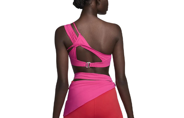 Lookbook (W) 나이키 x 자크뮈스 세미 백리스 드레이프드 탱크 탑 워터멜론 레드 FV0502-653