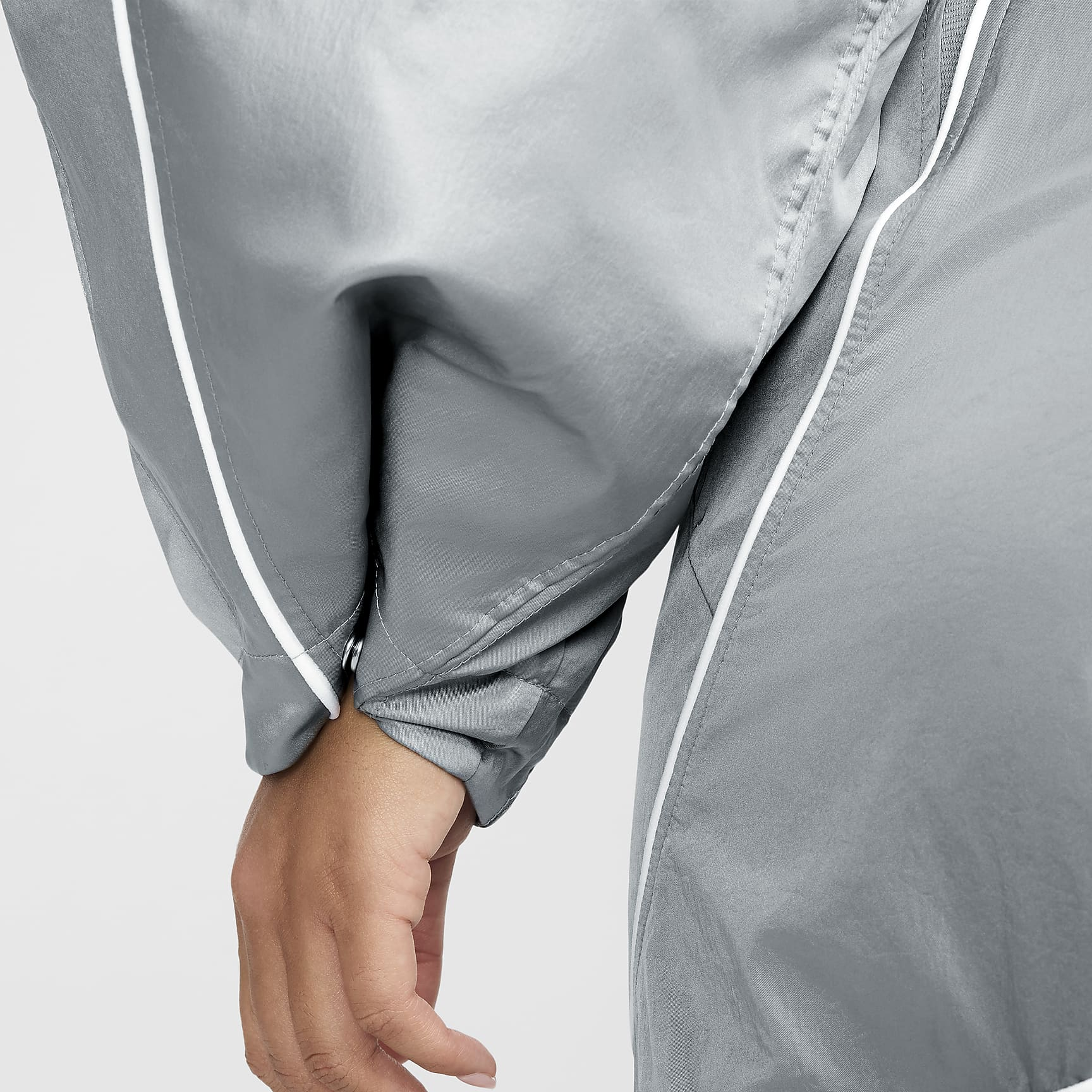 (Women) Nike Jacquemus  Sport Jacket Particle Grey/White - Waterproof & Comfortable FV5690-073 圖 5