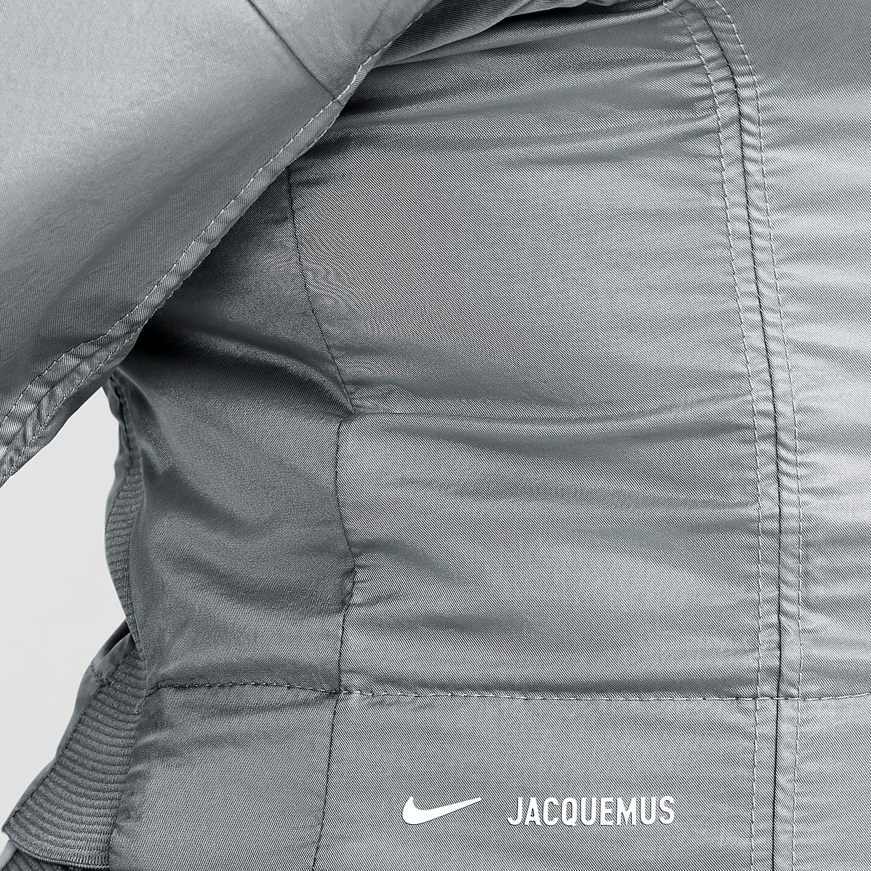 (Women) Nike Jacquemus  Sport Jacket Particle Grey/White - Waterproof & Comfortable FV5690-073 圖 6