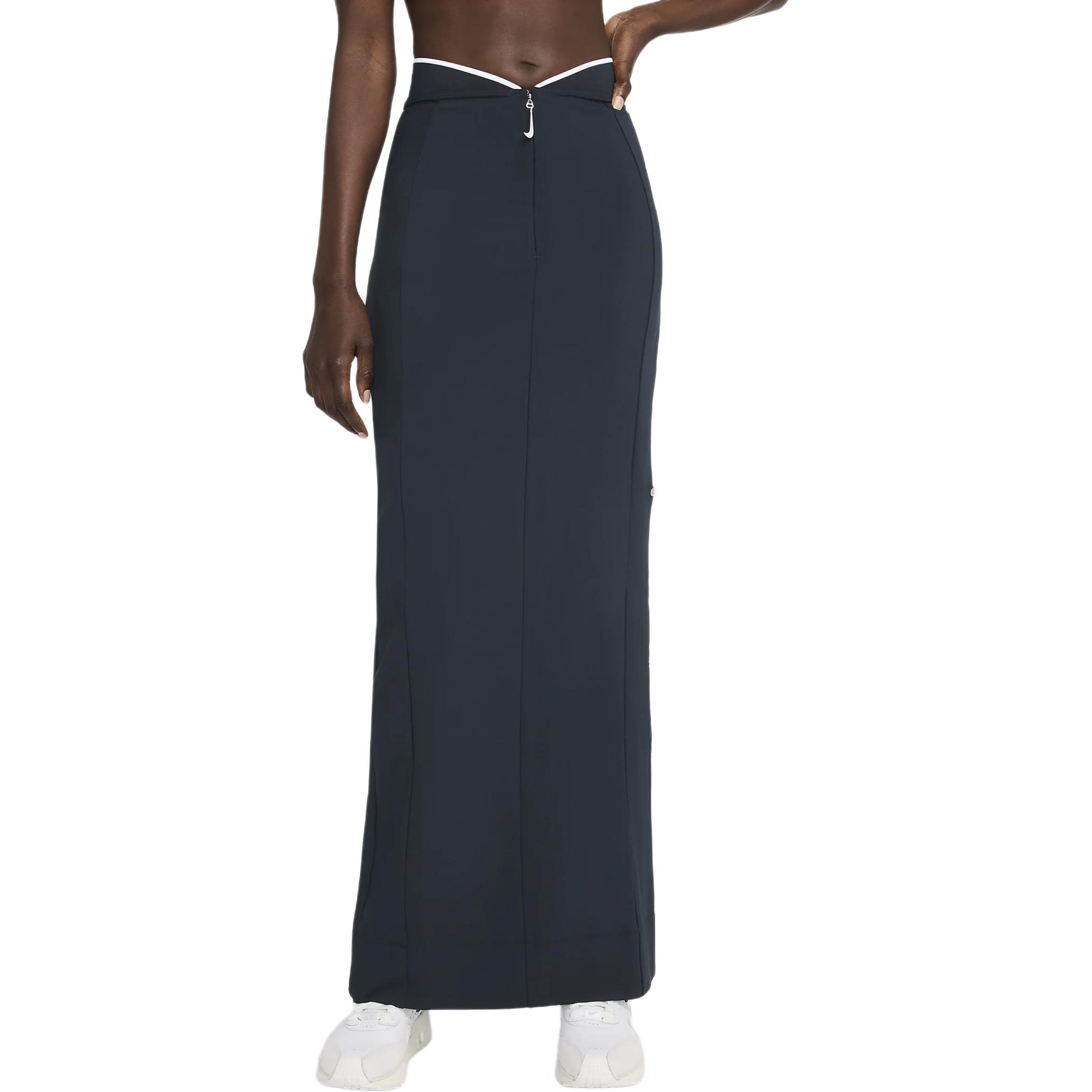 (Women) Nike x Jacquemus  Stretchy Comfortable Casual Dress Obsidian Black/White. FV5675-475