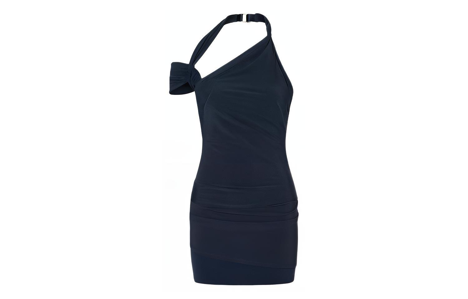 (Women) Nike x Jacquemus SS24  Dark Navy Layered Stretch Dress Asia Edition FJ3141-475
