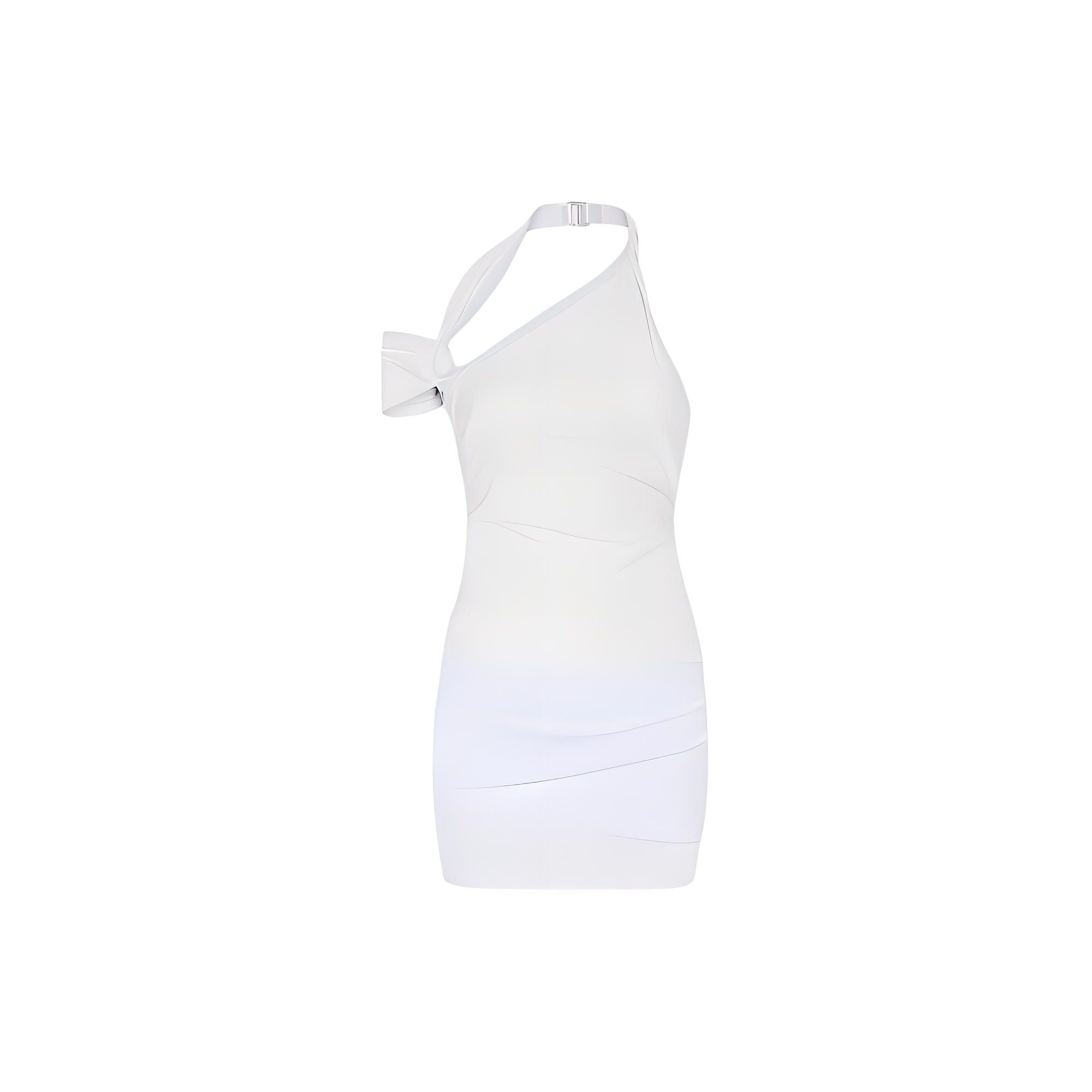 (Women) Nike x Jacquemus SS24  White Layered Stretch Jersey Dress Asia Edition FJ3141-100