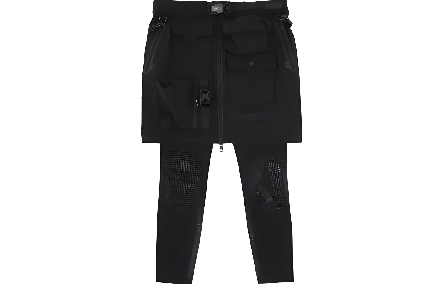 (Women) Nike x MMW 2.0 2-in-1 Skirt Fashion Sporty Black Skort AR5618-010