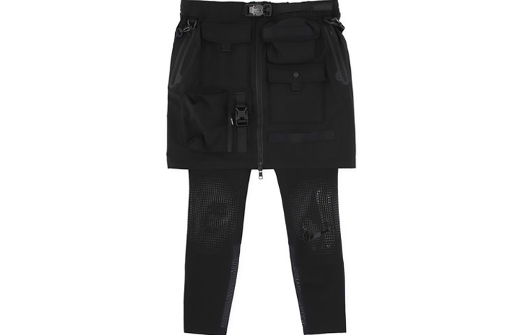 Order (W) Nike x MMW 2.0 雙層裙運動時尚黑色短裙裤 AR5618-010