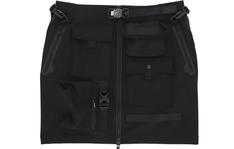 Lookbook (W) Nike x MMW 2.0 雙層裙運動時尚黑色短裙裤 AR5618-010