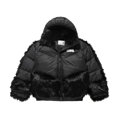 (Women) Nike Sacai Black Loose-Fit Down Puffer Parka Coat Winter Edition CT3267-010