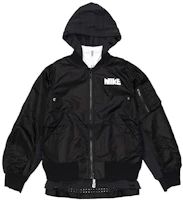 (Women) Nike x Sacai Double-Layer Color-Block Jacket Black Asia Edition CZ4678-010 (Women) Nike x Sacai Double-Layer Color-Block Jacket Black Asia Edition CZ4678-010