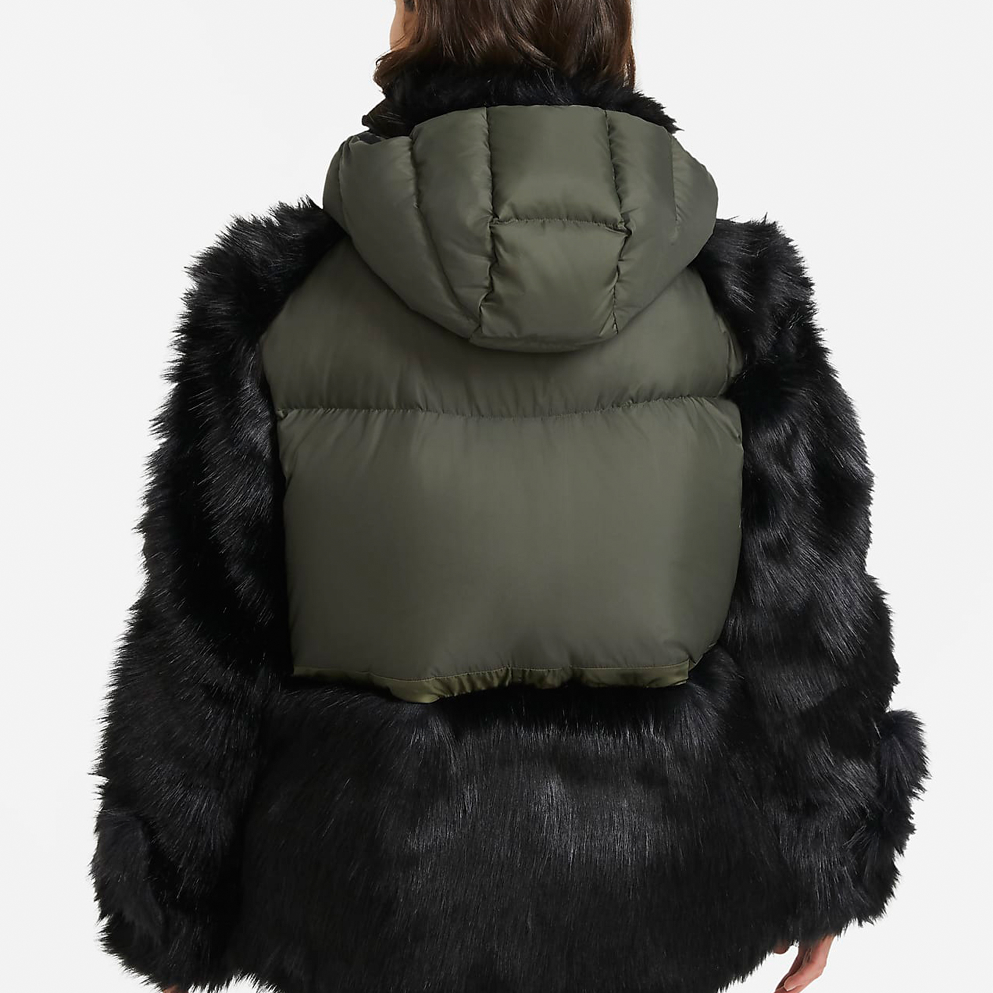 Purchase (W) Chaqueta Acolchada Suelta Invierno Nike x Sacai Verde Oscuro. CT3267-355