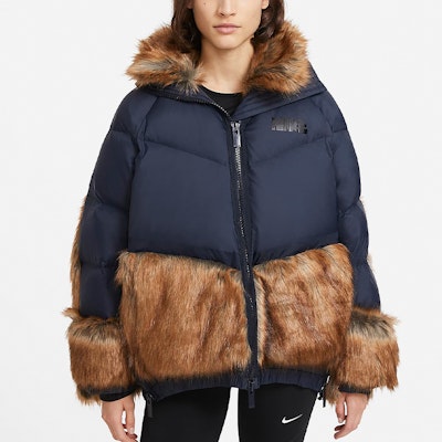 (Women) Nike x Sacai Winter Parka Puffer Jacket Brown CT3267-475 Shop (Women) Nike x Sacai Winter Parka Puffer Jacket Brown CT3267-475