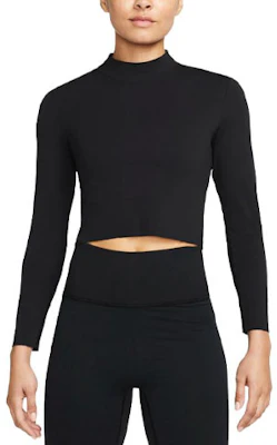 (W) Nike 瑜伽 Dri-FIT Luxe 黑色高領長袖短版上衣 DR2203-010 Buy (W) Nike 瑜伽 Dri-FIT Luxe 黑色高領長袖短版上衣 DR2203-010