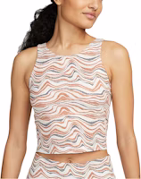 (Women) Nike Yoga Dri-FIT Luxe Striped Cropped Tank Top Womens Dark Red DX1565-246 (Women) Nike Yoga Dri-FIT Luxe Striped Cropped Tank Top Womens Dark Red DX1565-246