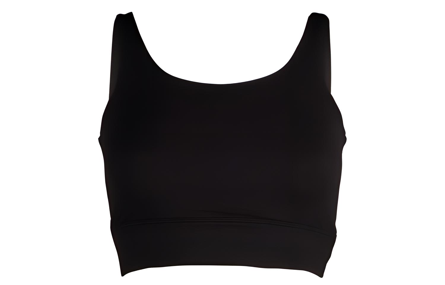 (Women) Nike YOGA LUXE Black Cropped Tank Top for Yoga. CQ8966-010