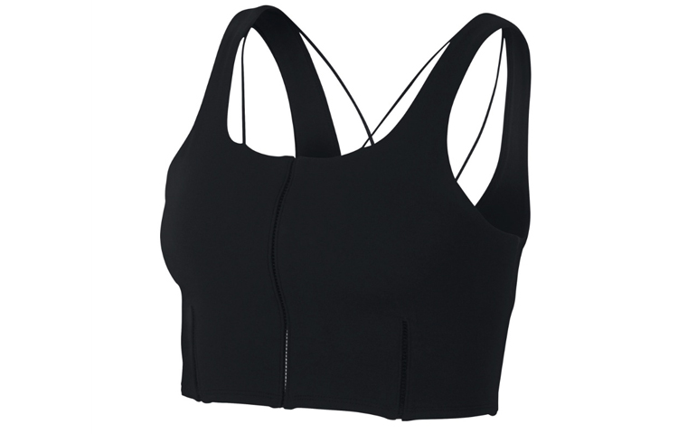 (Women) Nike Yoga Luxe Infinalon Cropped Tank Top Black CJ3666-010