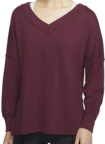 women-nike-yoga-pullover-sweatshirt-activewear-dark-maroon-red-cu-5491-681