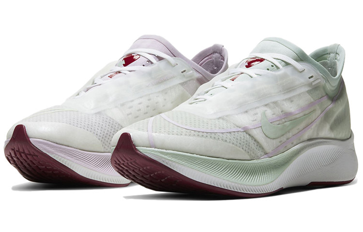 Lookbook Nike Zoom Fly 3 輕量 減震 低筒 跑步鞋 女款 山峰白