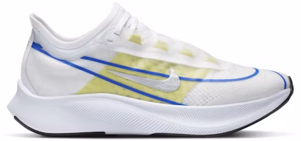 (Women) Nike Zoom Fly 3 'White Silver Blue Lime' AT8241-104 (Women) Nike Zoom Fly 3 'White Silver Blue Lime' AT8241-104
