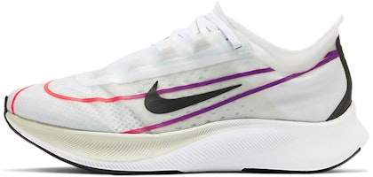 (Women) Nike Zoom Fly 3 'White Violet Crimson' AT8241-102 (Women) Nike Zoom Fly 3 'White Violet Crimson' AT8241-102