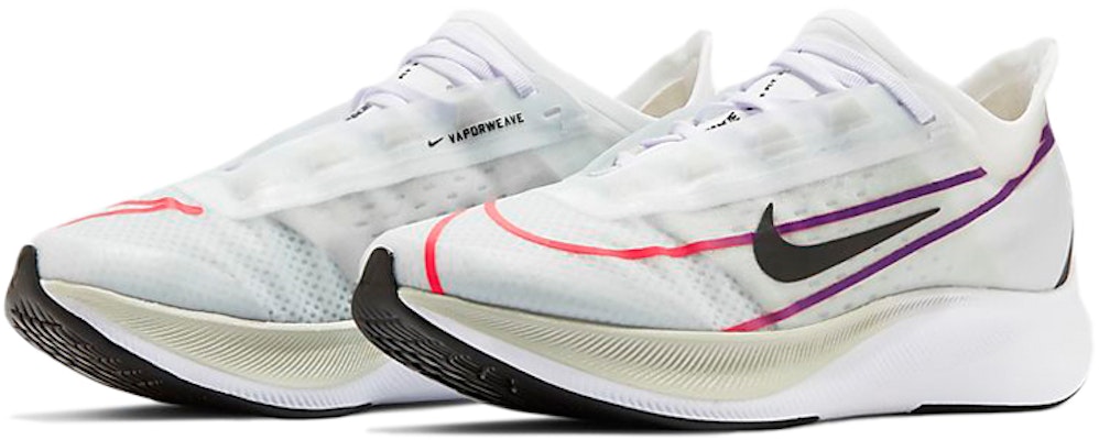 (W) Nike Zoom Fly 3 'Putih Violet Merah Tua' AT8241-102 Lookbook (W) Nike Zoom Fly 3 'Putih Violet Merah Tua' AT8241-102