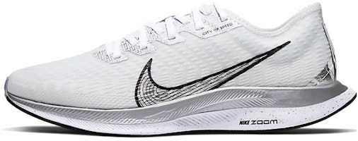 (Women) Nike Zoom Pegasus Turbo 2 Rise 'White Metallic Silver' CQ5410-171 (Women) Nike Zoom Pegasus Turbo 2 Rise 'White Metallic Silver' CQ5410-171