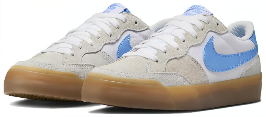 (Women) Nike Zoom Pogo Plus SB 'White University Blue Gum' DR9114-100 Lookbook (Women) Nike Zoom Pogo Plus SB 'White University Blue Gum' DR9114-100