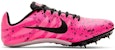 (W) Nike Zoom Rival S 9 'Paint Splatter - Pink Blast' - Merah Jambu Berhias Cat 907565-603