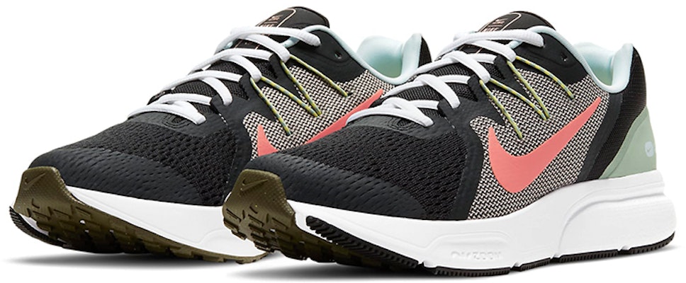 耐吉 Zoom Span 3 減震防滑 拼色運動跑步鞋 女款 黑綠粉 Lookbook 耐吉 Zoom Span 3 減震防滑 拼色運動跑步鞋 女款 黑綠粉