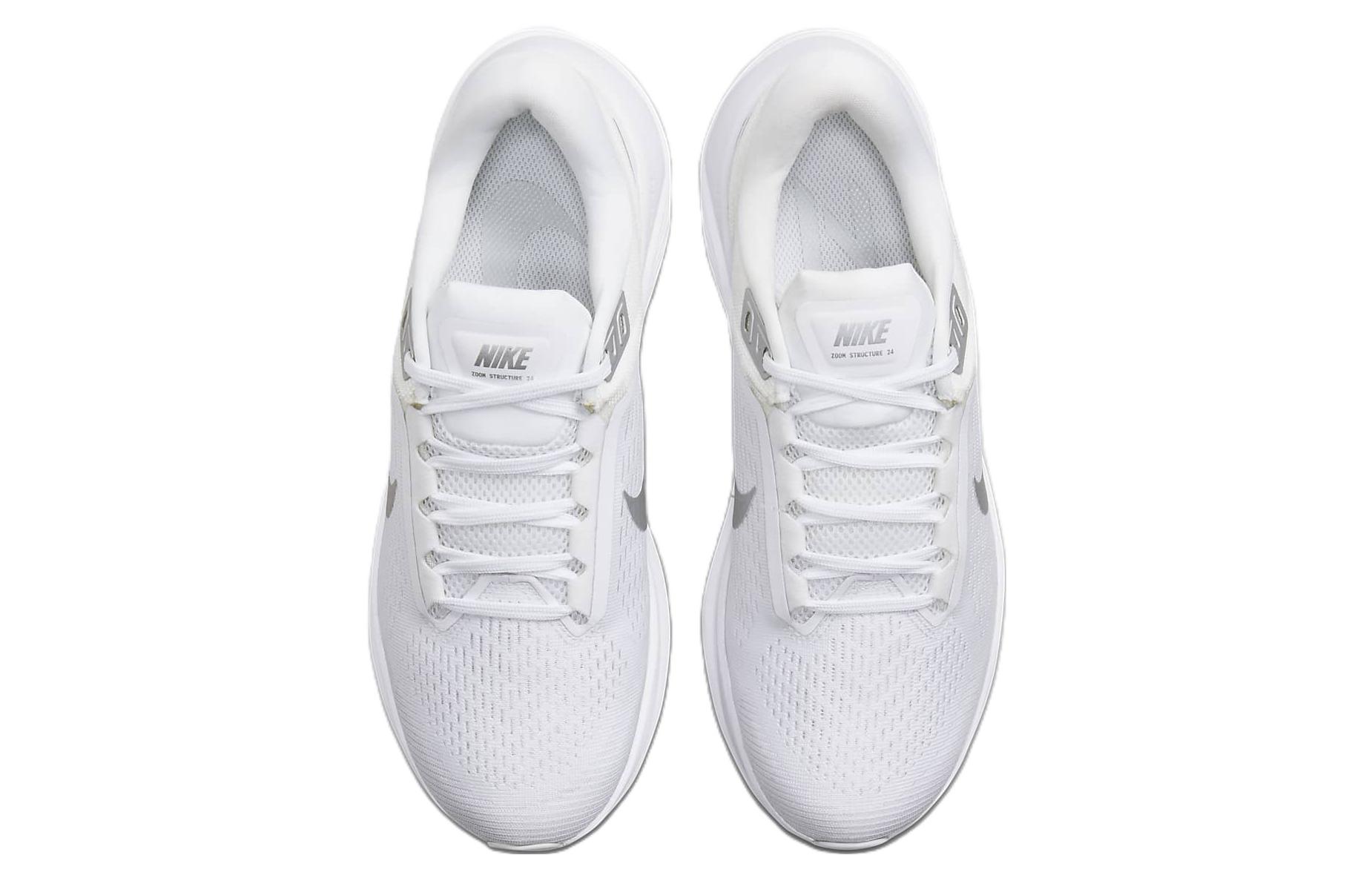 Shop Nike Zoom Structure 24 低筒 跑步鞋 女款 白色