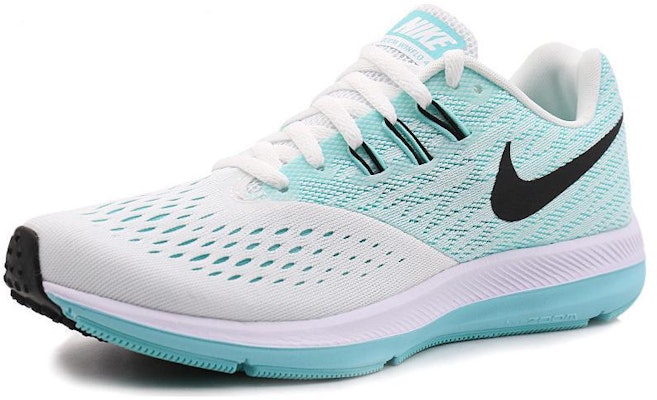 Nike Zoom Winflo 4 舒適 耐磨減震 低筒 跑步鞋 女款 青色 Order Nike Zoom Winflo 4 舒適 耐磨減震 低筒 跑步鞋 女款 青色