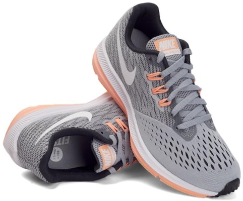 耐吉 Zoom Winflo 4 減震防滑耐磨 低幫 跑步鞋 女款 灰色 Shop 耐吉 Zoom Winflo 4 減震防滑耐磨 低幫 跑步鞋 女款 灰色