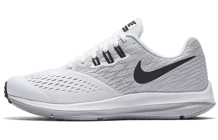 (Women) Nike Zoom Winflo 4 'White Black Wolf Grey' 898485-100