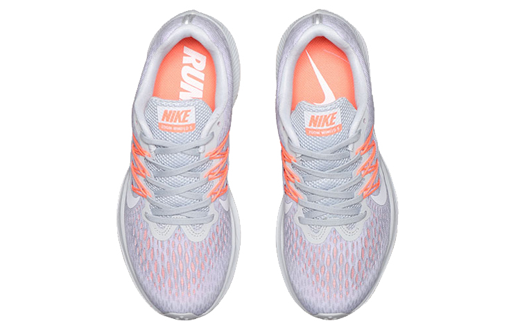Shop Nike Zoom Winflo 5 低幫 跑步鞋 女款 灰橙