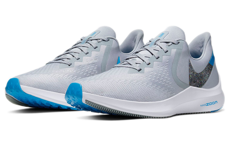 (W) Nike Zoom Winflo 6 Wolf Grey 'Gray White Blue' 圖 3