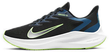 (Women) Nike Zoom Winflo 7 'Black Vapor Green' CJ0302-003 (Women) Nike Zoom Winflo 7 'Black Vapor Green' CJ0302-003