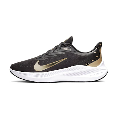 (W) Nike Zoom Winflo 7 PRM 'Black Metallic Gold Grain'