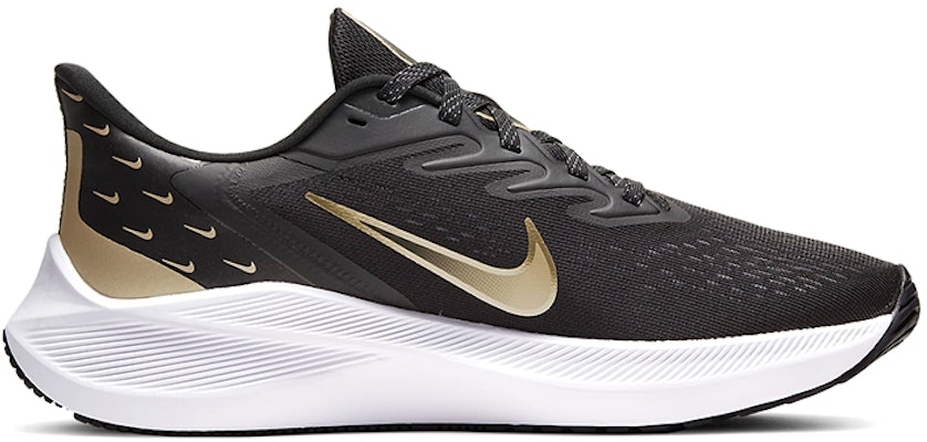 (W) Nike Zoom Winflo 7 Premium 'Hitam Emas Metalik Grain' CV0140-001 Order (W) Nike Zoom Winflo 7 Premium 'Hitam Emas Metalik Grain' CV0140-001