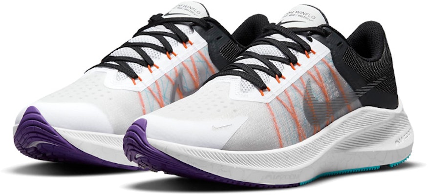 (Women) Nike Zoom Winflo 8 'White Black' CW3421-103 Lookbook (Women) Nike Zoom Winflo 8 'White Black' CW3421-103