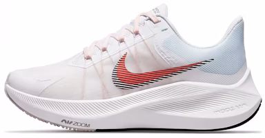 (Women) Nike Zoom Winflo 8 'White Flash Crimson' CW3421-101 (Women) Nike Zoom Winflo 8 'White Flash Crimson' CW3421-101