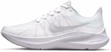 (Women) Nike Zoom Winflo 8 'White Metallic Silver' CW3421-104 (Women) Nike Zoom Winflo 8 'White Metallic Silver' CW3421-104