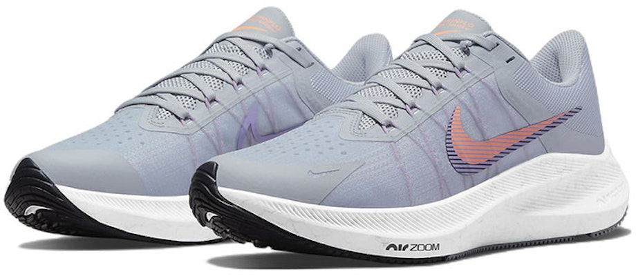 (W) Nike Zoom Winflo 8 'Kelabu Wolf Jingga Atomik' CW3421-006 Lookbook (W) Nike Zoom Winflo 8 'Kelabu Wolf Jingga Atomik' CW3421-006