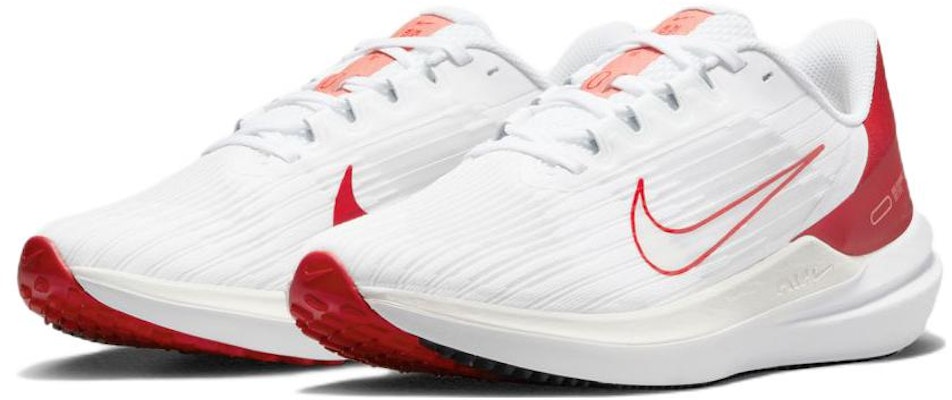 (W) 나이키 에어 윈플로 9 '화이트 레드' DD8686-102 Lookbook (W) 나이키 에어 윈플로 9 '화이트 레드' DD8686-102