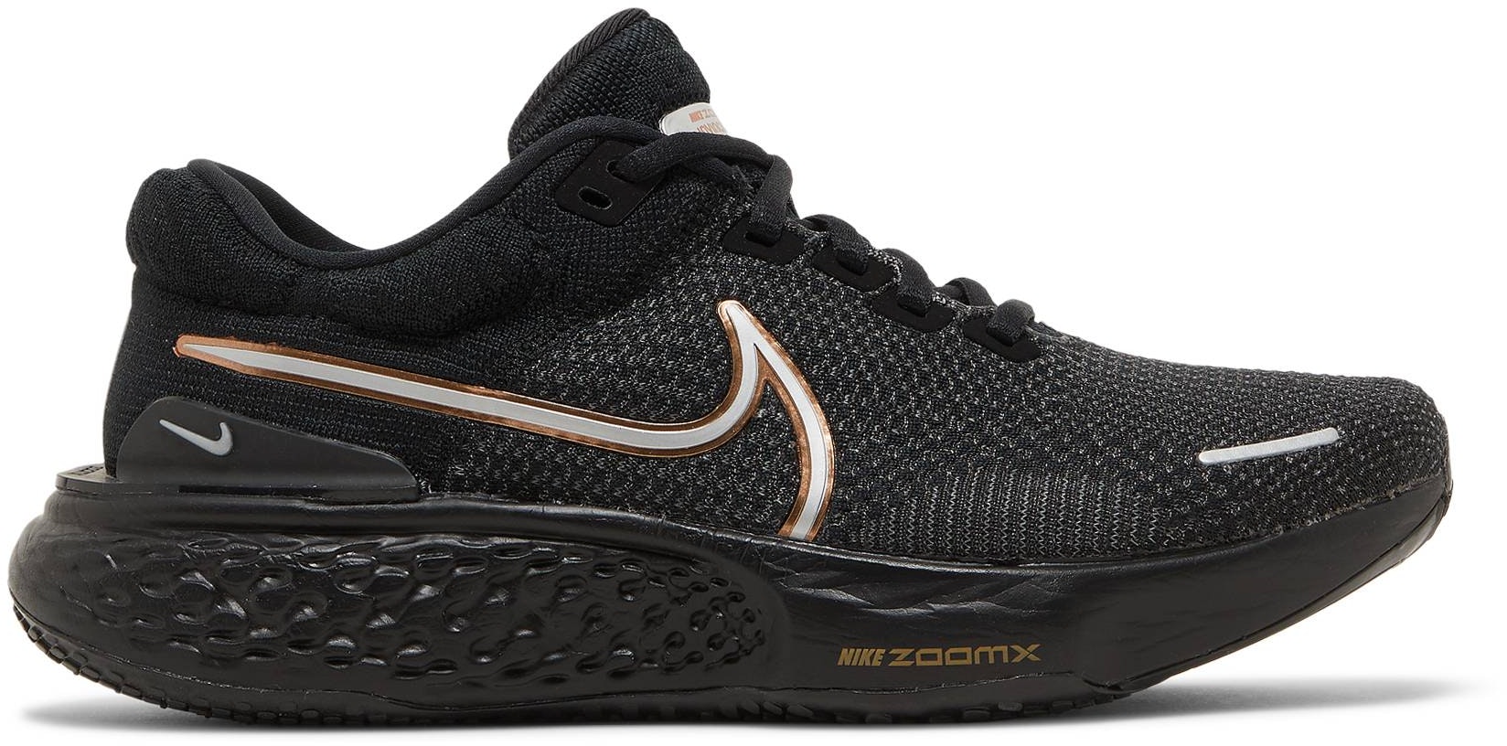 Women Nike ZoomX Invincible Run Flyknit 2 Black Metallic Copper