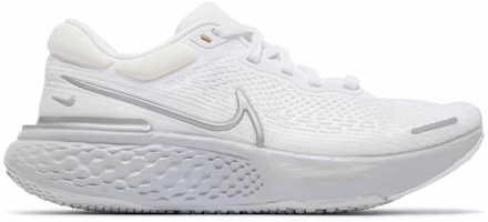 (Women) Nike ZoomX Invincible Run Flyknit 'White Metallic Silver' CT2229-101 (Women) Nike ZoomX Invincible Run Flyknit 'White Metallic Silver' CT2229-101