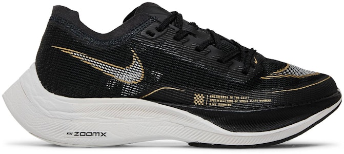 (W) 耐克ZoomX Vaporfly NEXT% 2 '黑色金属金币' CU4123-001 Buy (W) 耐克ZoomX Vaporfly NEXT% 2 '黑色金属金币' CU4123-001