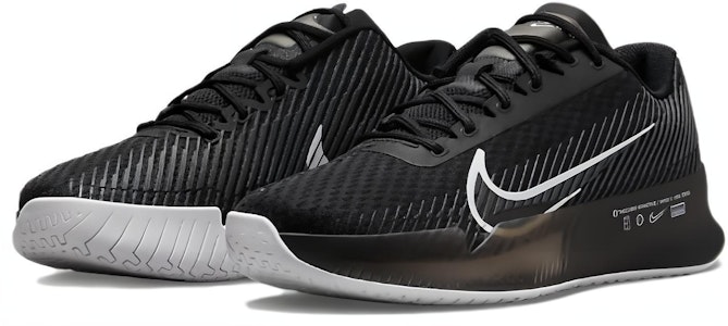 (W) NikeCourt Air Zoom Vapor 11 HC '黑白' 运动鞋 DR6965-001 Lookbook (W) NikeCourt Air Zoom Vapor 11 HC '黑白' 运动鞋 DR6965-001