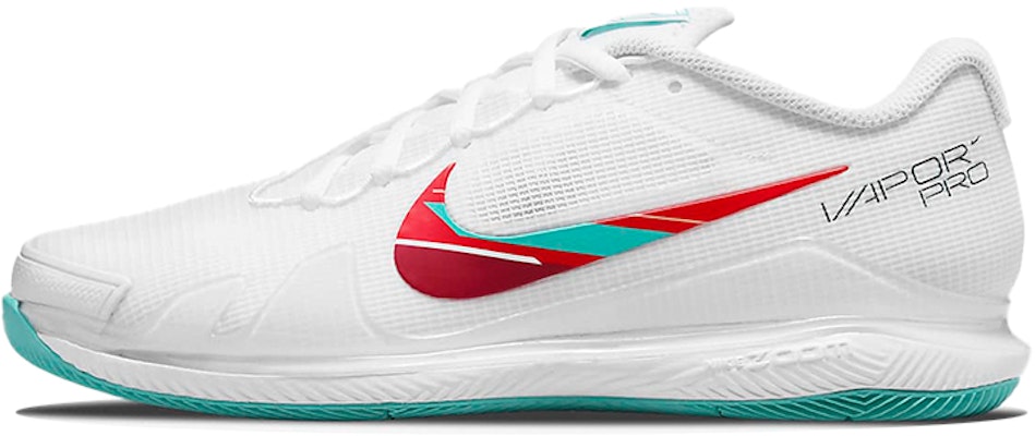 (Women) NikeCourt Air Zoom Vapor Pro 'White Habanero Red Washed Teal' CZ0222-136 Buy (Women) NikeCourt Air Zoom Vapor Pro 'White Habanero Red Washed Teal' CZ0222-136