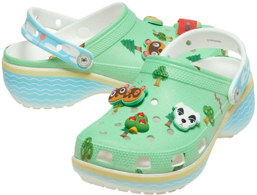 (Women) Nintendo x Crocs Classic Platform Clog 'Animal Crossing' 210101-90H Shop (Women) Nintendo x Crocs Classic Platform Clog 'Animal Crossing' 210101-90H