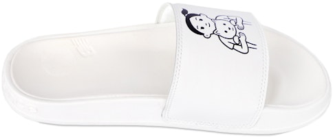 則武 x New Balance NB 200 聯名款 軟底舒適一字平跟 運動拖鞋 女款 白色 Order 則武 x New Balance NB 200 聯名款 軟底舒適一字平跟 運動拖鞋 女款 白色