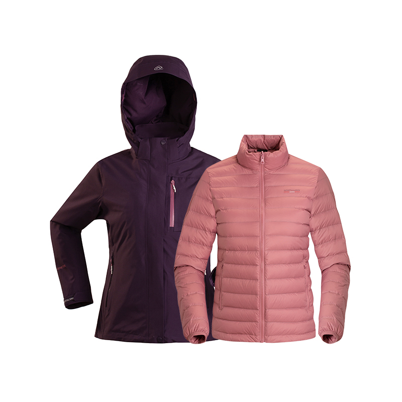 (Women) NORTHLAND 3-in-1 GORE-TEX Waterproof Windproof Goose Down Jacket. NWJBH2618S