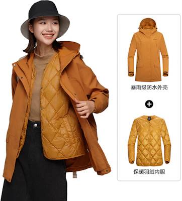 (Women) NORTHLAND 3-in-1 Waterproof Hiking Jacket with Down Liner for Outdoor Use NWJDT2660E Buy (Women) NORTHLAND 3-in-1 Waterproof Hiking Jacket with Down Liner for Outdoor Use NWJDT2660E