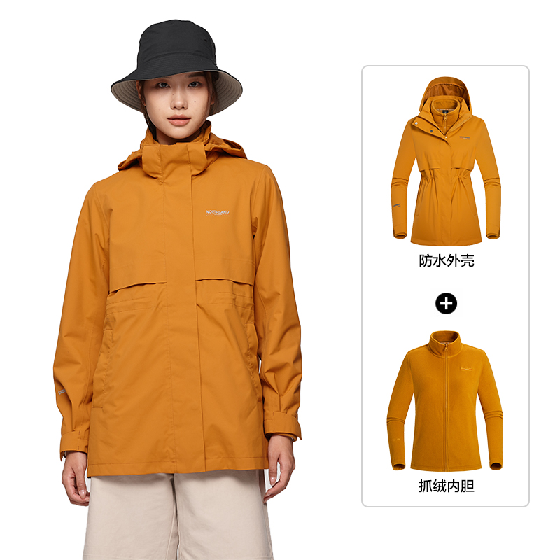 (Women) NORTHLAND PROFESSIONAL 3-in-1 Waterproof Outdoor Jacket with Removable Fleece. NWJDT2552E